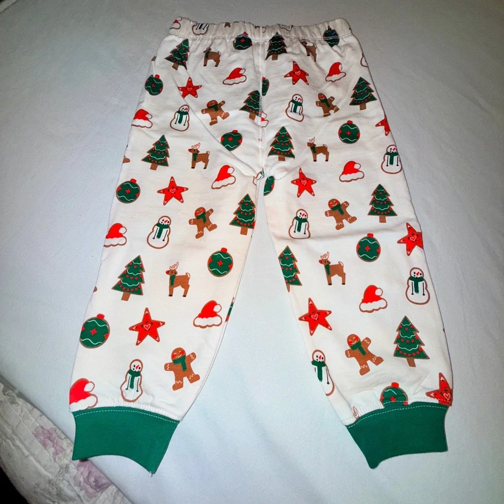 Monica + Andy Sweatsuit Kids 2T‎ White New Holiday Organic Cotton Sporty Set